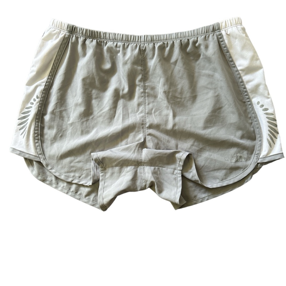 The North Face Women's Flight Series Adjustable Gray & White Running Shorts L